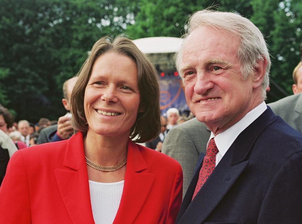 Bundespräsident Johannes Rau und Frau Christina Rau
