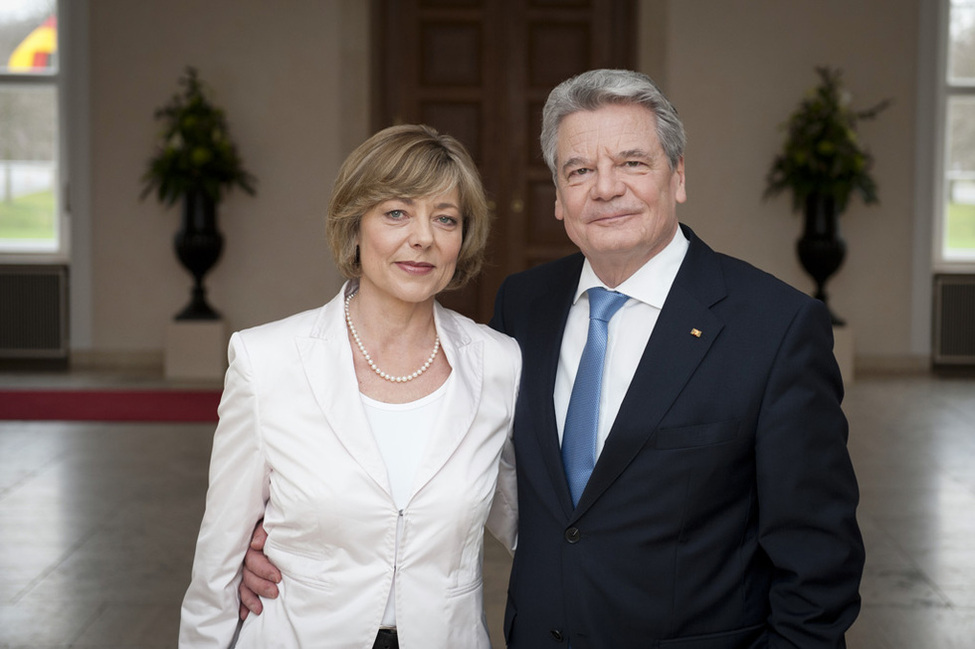 Bundespräsident Joachim Gauck und Daniela Schadt in Schloss Bellevue